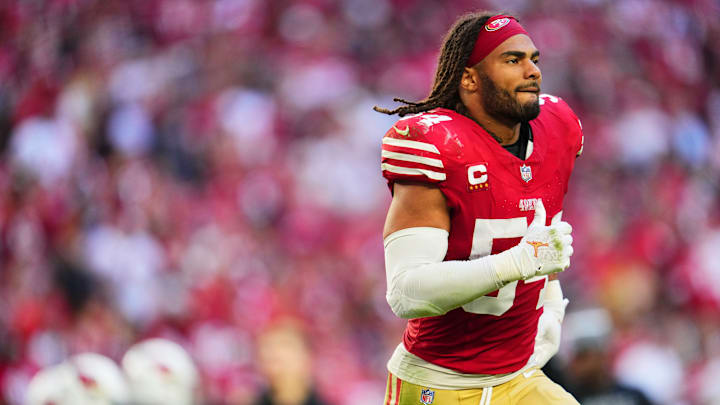 San Francisco 49ers linebacker Fred Warner (54)