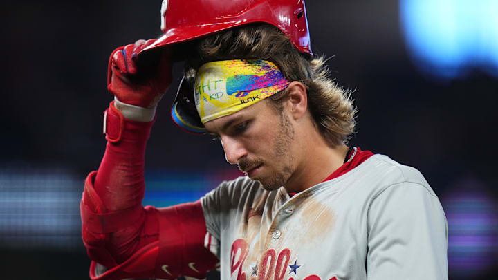 Phillies second baseman Bryson Stott struggled in 2024 after a breakout 2023 season