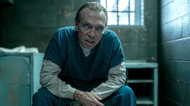 Richard Brake as Merle Callahan in Mayor of Kingstown episode 3, season 4, streaming on Paramount+, 2025. Credit: Dennis P. Mong Jr./Paramount +