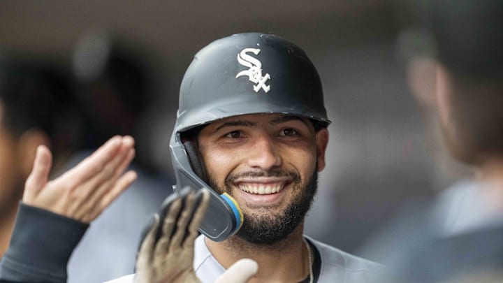 Sep 3, 2025; Minneapolis, Minnesota, USA; Chicago White Sox catcher Edgar Quero (7) celebrates hitting a home run against the Minnesota Twins in the second inning at Target Field. Mandatory Credit: Jesse Johnson-Imagn Images Sep 3, 2025; Minneapolis, Minnesota, USA; Chicago White Sox catcher Edgar Quero (7) celebrates hitting a home run against the Minnesota Twins in the second inning at Target Field. Mandatory Credit: Jesse Johnson-Imagn Images