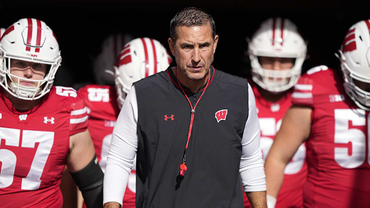 Luke Fickell, Wisconsin Badgers. (Mandatory Credit: Jeff Hanisch-Imagn Images)