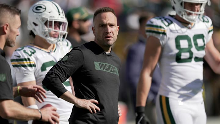 Green Bay Packers defensive coordinator Jeff Hafley is shown before their game against the Houston Texans Sunday, October 20, 2024 at Lambeau Field in Green Bay, Wisconsin.