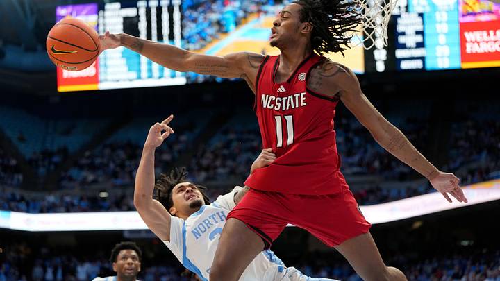 Kansas basketball player Dennis Parker Jr. while at NC State