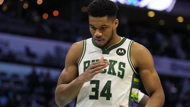 Milwaukee Bucks forward Giannis Antetokounmpo.