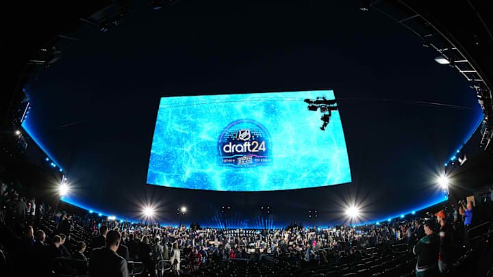 Jun 28, 2024; Las Vegas, Nevada, USA; A general view prior to the first round of the 2024 NHL Draft at The Sphere.
