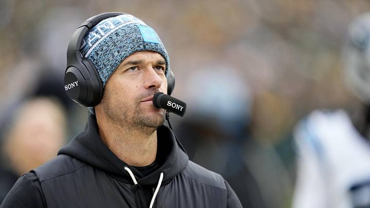 Nov 2, 2025; Green Bay, Wisconsin, USA; Carolina Panthers head coach Dave Canales during the second half against the Green Bay Packers at Lambeau Field. Mandatory Credit: Jeff Hanisch-Imagn Images Nov 2, 2025; Green Bay, Wisconsin, USA; Carolina Panthers head coach Dave Canales during the second half against the Green Bay Packers at Lambeau Field. Mandatory Credit: Jeff Hanisch-Imagn Images