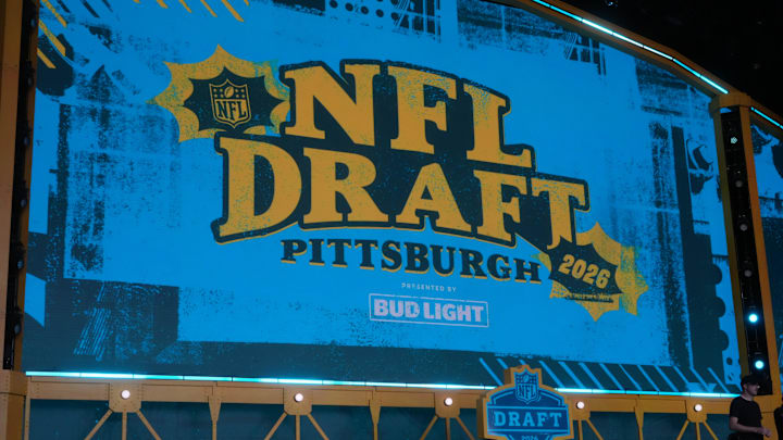 Apr 23, 2026; Pittsburgh, PA, USA; The 2026 NFL Draft Theater stage at Acrisure Stadium. Mandatory Credit: Kirby Lee-Imagn Images