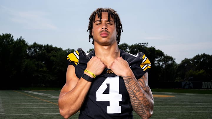 Defensieve Back Koen Entringer stands for a photo as Iowa Football hosts media day on Aug. 8, 2025, in Iowa City. Defensieve Back Koen Entringer stands for a photo as Iowa Football hosts media day on Aug. 8, 2025, in Iowa City.
