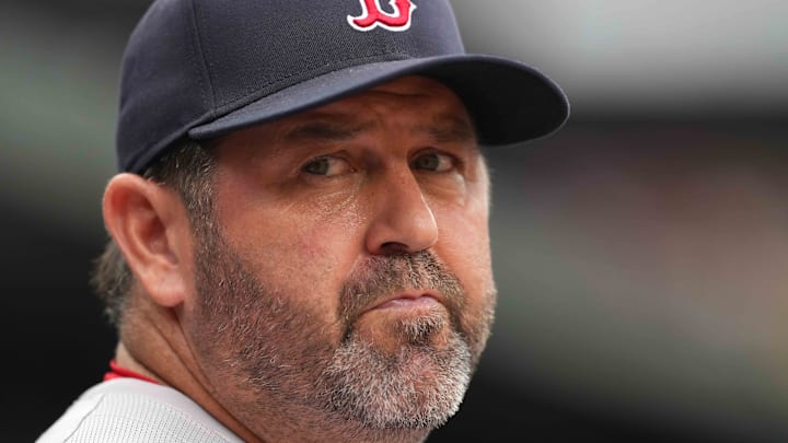 May 27, 2024; Baltimore, Maryland, USA; Boston Red Sox coach Jason Varitek watches third inning action against the Baltimore Orioles at Oriole Park at Camden Yards. Mandatory Credit: Mitch Stringer-Imagn Images May 27, 2024; Baltimore, Maryland, USA; Boston Red Sox coach Jason Varitek watches third inning action against the Baltimore Orioles at Oriole Park at Camden Yards. Mandatory Credit: Mitch Stringer-Imagn Images