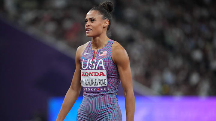Sydney McLaughlin-Levrone bettered her phenomenal semifinal time in the 400-meter final Thursday.