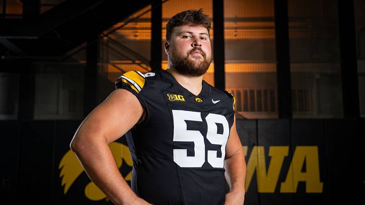 Iowa offensive tackle Trevor Lauck is emerging as an intriguing prospect in the 2027 NFL Draft. Iowa offensive tackle Trevor Lauck is emerging as an intriguing prospect in the 2027 NFL Draft.