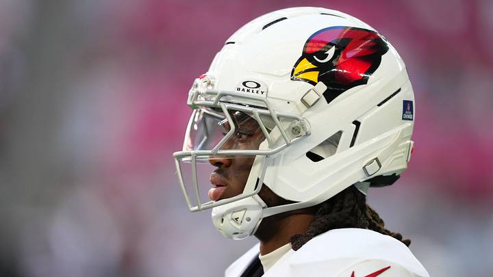 Dec 21, 2025; Glendale, Arizona, USA; Arizona Cardinals wide receiver Marvin Harrison Jr. (18) on the field during warm ups prior to a game against the Atlanta Falcons at State Farm Stadium. Mandatory Credit: Joe Camporeale-Imagn Images Dec 21, 2025; Glendale, Arizona, USA; Arizona Cardinals wide receiver Marvin Harrison Jr. (18) on the field during warm ups prior to a game against the Atlanta Falcons at State Farm Stadium. Mandatory Credit: Joe Camporeale-Imagn Images