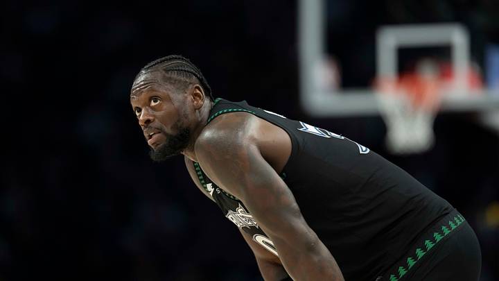 Mar 5, 2026; Minneapolis, Minnesota, USA; Minnesota Timberwolves forward Julius Randle (30) looks on against the Toronto Raptors in the second half at Target Center. Mandatory Credit: Jesse Johnson-Imagn Images