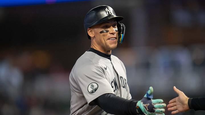 Sep 14, 2026; Minneapolis, Minnesota, USA; New York Yankees right fielder Aaron Judge (99) celebrates hitting a three run home run against the Minnesota Twins in the eighth inning at Target Field. Mandatory Credit: Jesse Johnson-Imagn Images Sep 14, 2026; Minneapolis, Minnesota, USA; New York Yankees right fielder Aaron Judge (99) celebrates hitting a three run home run against the Minnesota Twins in the eighth inning at Target Field. Mandatory Credit: Jesse Johnson-Imagn Images