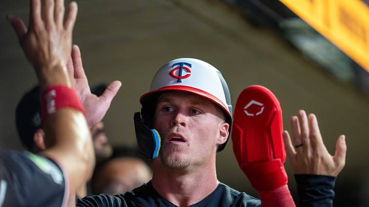 Minnesota Twins center fielder Walker Jenkins (11).  Mandatory Credit: Jesse Johnson-Imagn Images