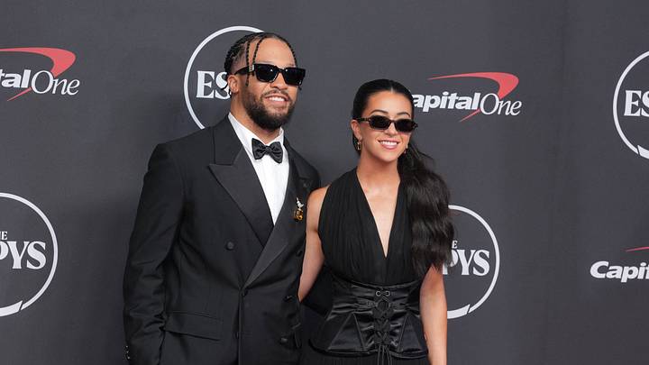 Jalen Brunson and Ali Brunson arrive on the red carpet before the 2026 ESPY Awards at Lincoln Center. Jalen Brunson and Ali Brunson arrive on the red carpet before the 2026 ESPY Awards at Lincoln Center.