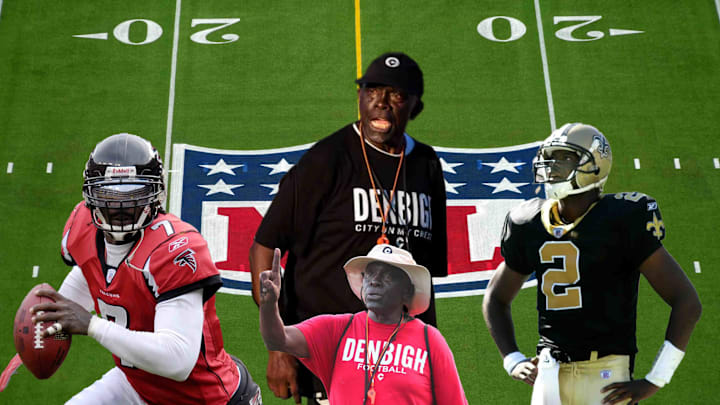 Coach Tommy Reamon, Michael Vick, Aaron Rodgers