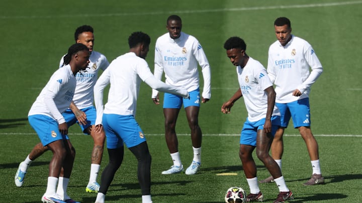 Le Real Madrid à l'entraînement