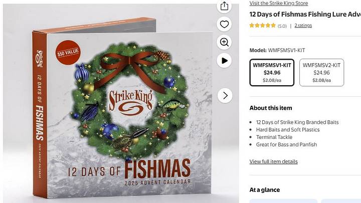 Best Gift for Bass Anglers: Strike King's 12 Days of Fishmas 2025 Advent  Calendar