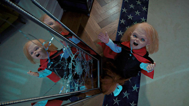 CHUCKY -- “Dressed to Kill” Episode 304 -- Pictured in this screengrab: Chucky -- (Photo by: SYFY)