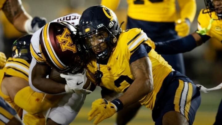 Cal defensive back Dru Polidore Jr. makes a stop Cal defensive back Dru Polidore Jr. makes a stop