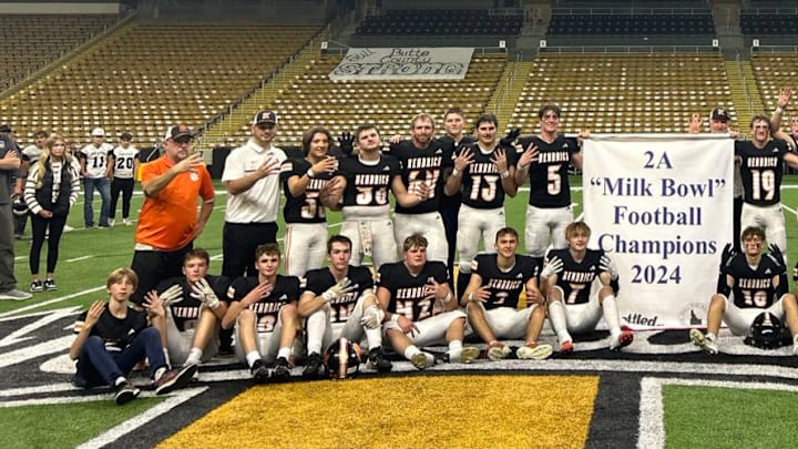 Kendrick won the 2A Idaho high school football championship in 2024