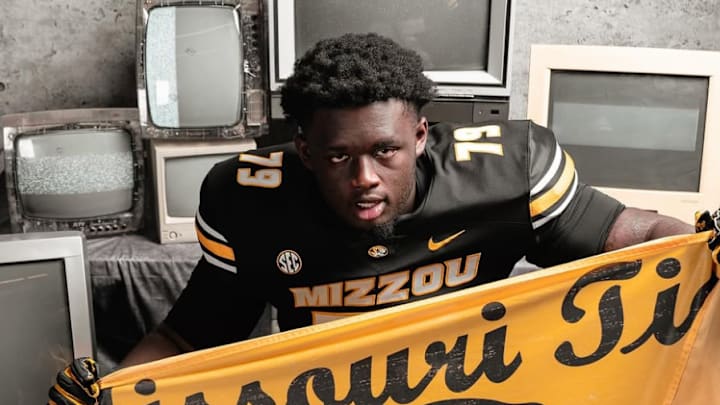 North Cobb offensive lineman Brandon Anderson on his official visit to the University of Missouri on Sunday, June 8. 