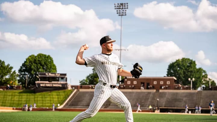 Wake Forest RHP Blake Morningstar was named the ACC Pitcher of the Week after his fantastic performance versus Stanford on March 6, 2026. 