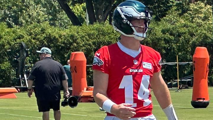 Andy Dalton at Eagles' practice on June 9, 2026 Andy Dalton at Eagles' practice on June 9, 2026