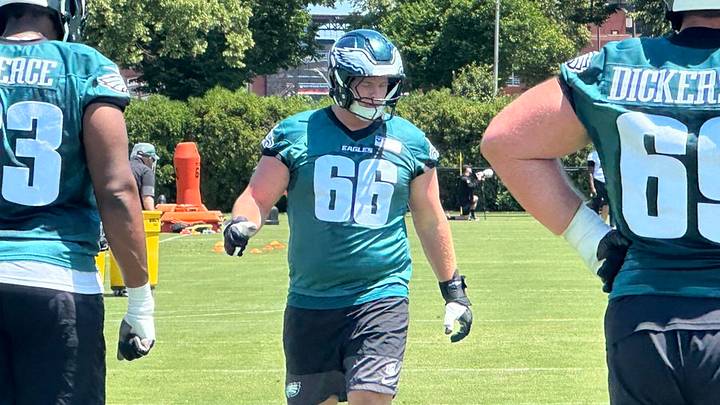 Eagles OL Drew Kendall. Eagles OL Drew Kendall.