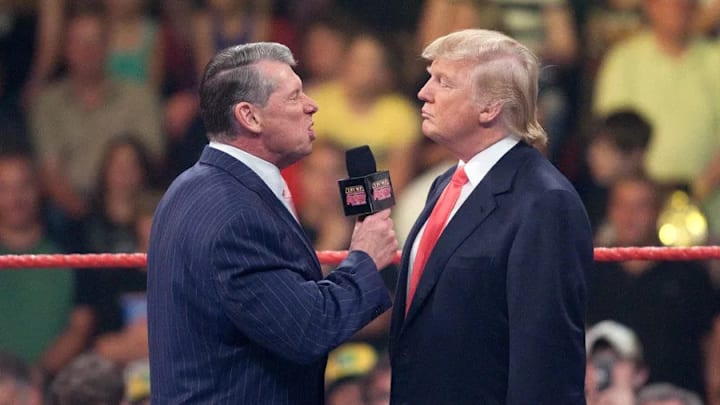 Vince McMahon (L) and Donald Trump (R)