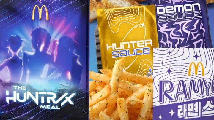 The HUNTR/X Meal by McDonald’s Featuring K-pop Demon Hunters Cards