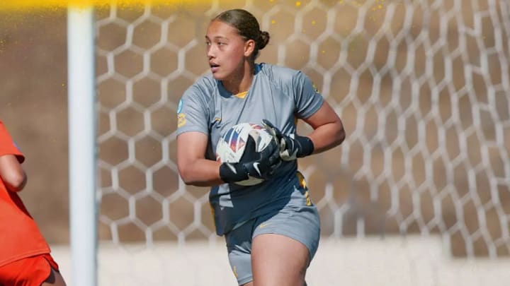 Cal goalie Teagan Wy Cal goalie Teagan Wy