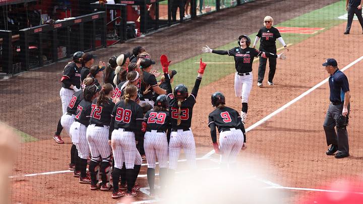 After scoring just seven runs in regional play, Nebraska hung eight runs on Oklahoma State in its super regional win Friday.