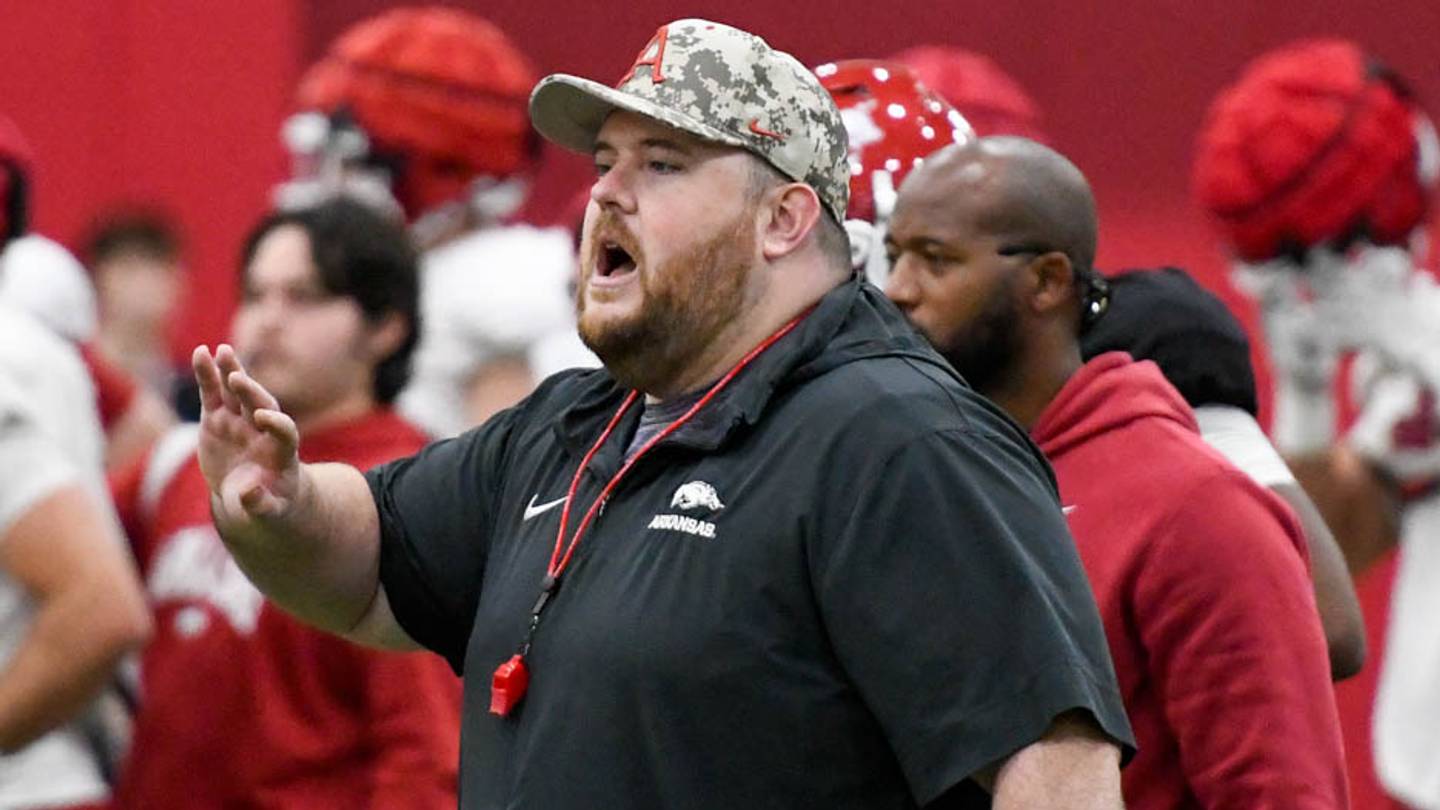 Another Razorbacks' rebuild on offensive line facing key test