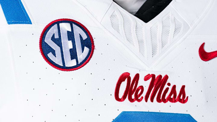 Ole Miss wide receiver Tre Harris in Ole Miss' new road uniforms Ole Miss wide receiver Tre Harris in Ole Miss' new road uniforms