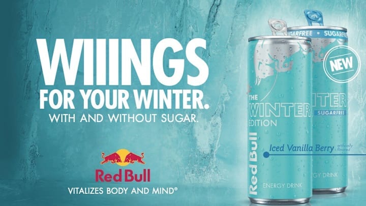 Red Bull Winter Edition Iced Vanilla Berry - With and Without Sugar - 2024