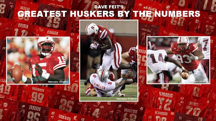 Counting down the greatest Nebraska football players by jersey number.