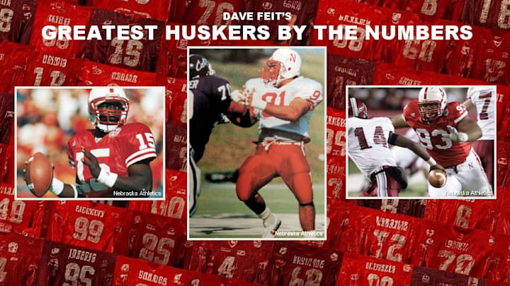 Counting down the greatest Nebraska football players by jersey number. Counting down the greatest Nebraska football players by jersey number.