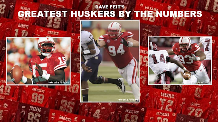 Counting down the greatest Nebraska football players by jersey number.