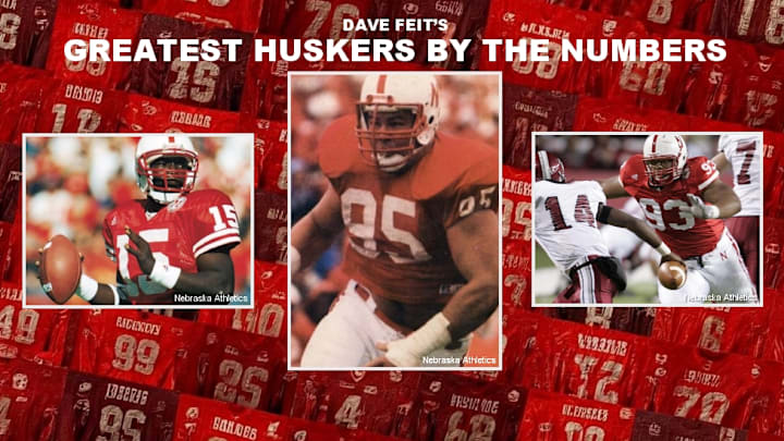 Counting down the greatest Nebraska football players by jersey number. Counting down the greatest Nebraska football players by jersey number.