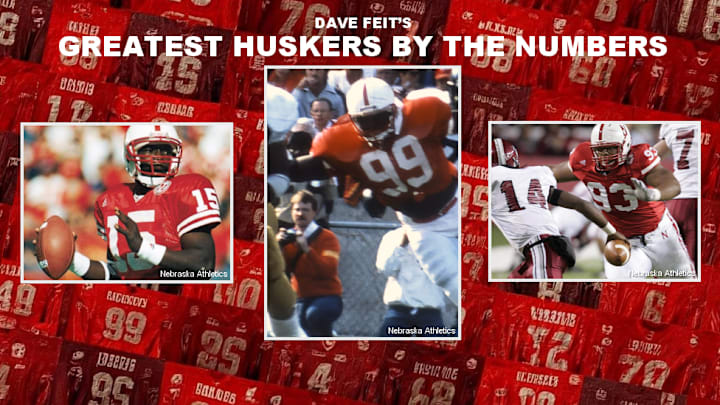 Counting down the greatest Nebraska football players by jersey number. Counting down the greatest Nebraska football players by jersey number.