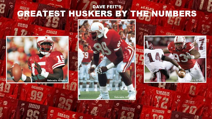 Counting down the greatest Nebraska football players by jersey number.