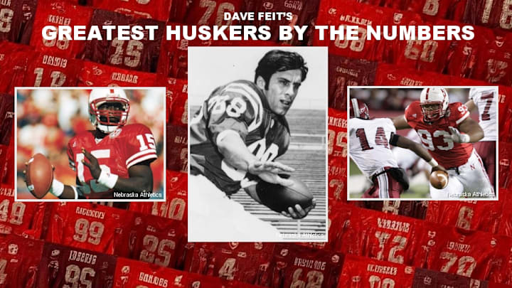 Counting down the greatest Nebraska football players by jersey number. Counting down the greatest Nebraska football players by jersey number.