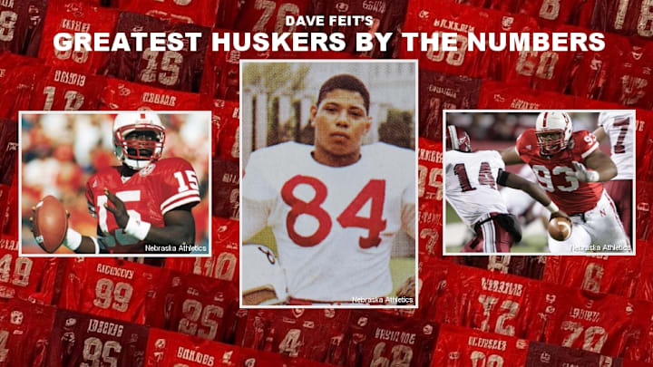 Counting down the greatest Nebraska football players by jersey number.
