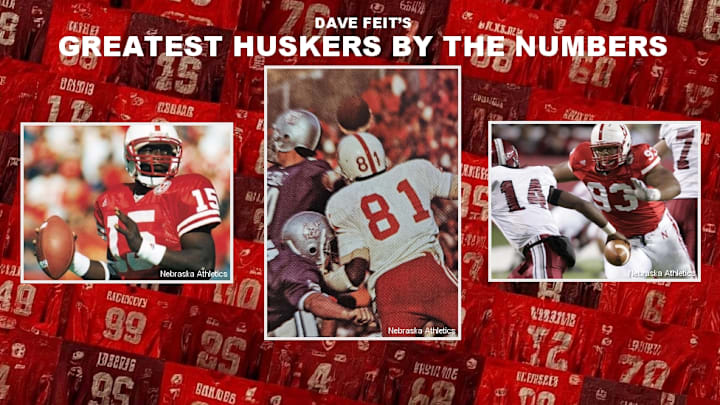 Counting down the greatest Nebraska football players by jersey number. Counting down the greatest Nebraska football players by jersey number.