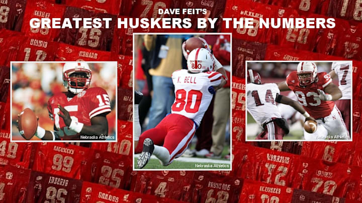 Counting down the greatest Nebraska football players by jersey number.