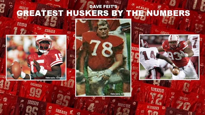 Counting down the greatest Nebraska football players by jersey number.
