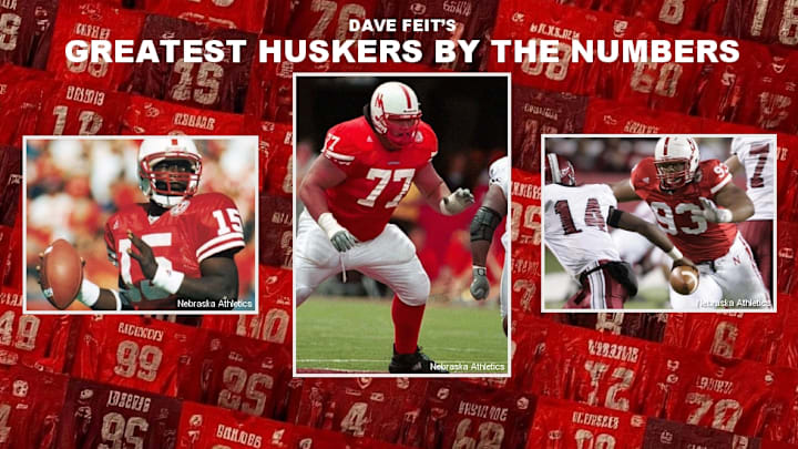 Counting down the greatest Nebraska football players by jersey number.