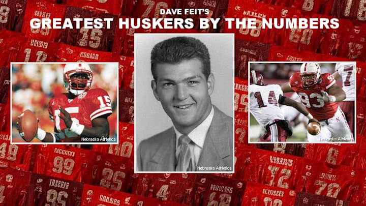 Counting down the greatest Nebraska football players by jersey number.
